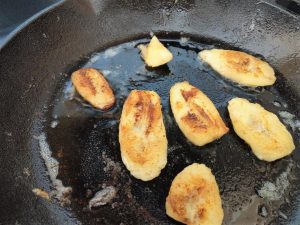Fried banana for banana pancake recipe