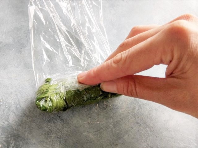 What to do with Celery Leaves - Rolling Celery Leaves to Freeze