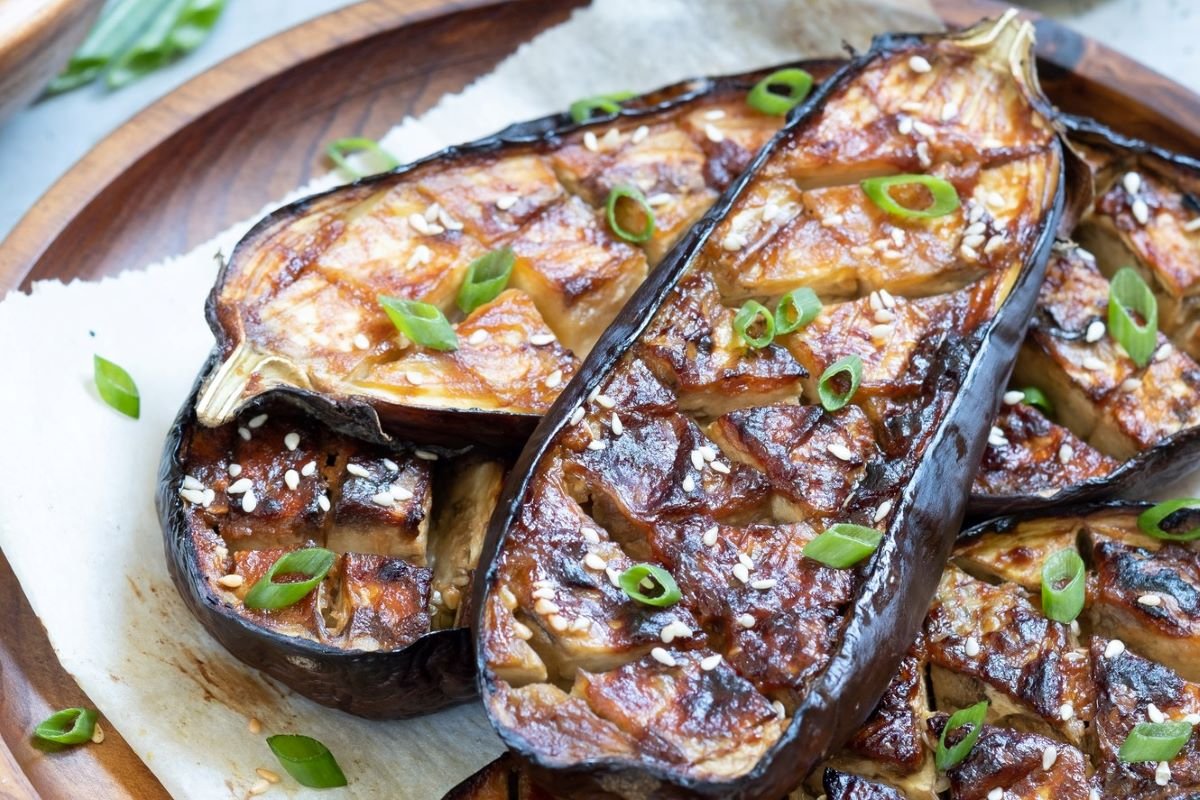 Miso Eggplant Recipe With Peanut Topping Plant Food At Home