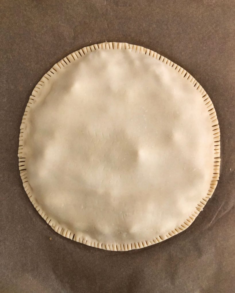 Vegan Empanada Pie Before Going in the Oven